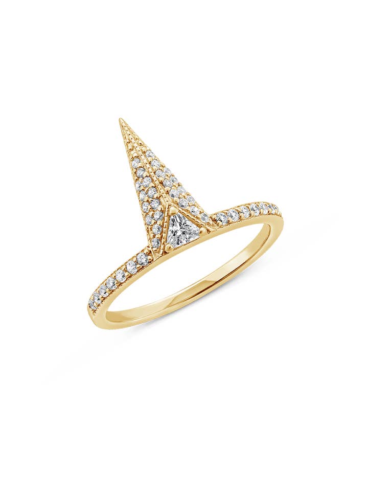Urge Ring with White Diamonds in 18K Gold for wholesale by SALLY SKOUFIS™