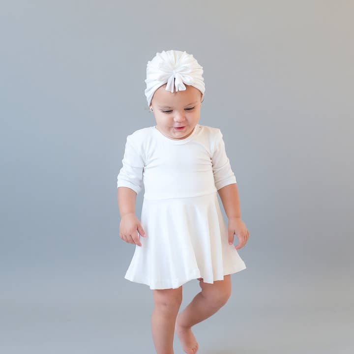 Turbante Pearl Bow per la vendita all'ingrosso da parte di Sweet Peas Co