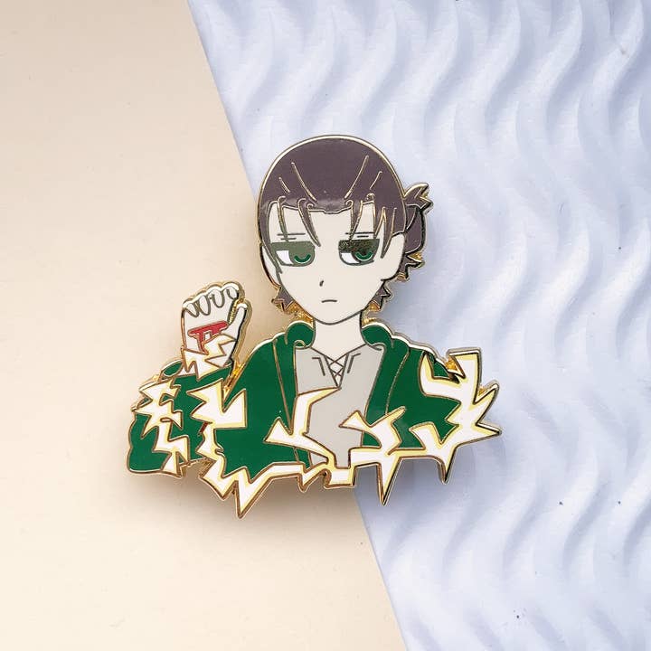 eren yeager enamel pin for wholesale by Teasuii