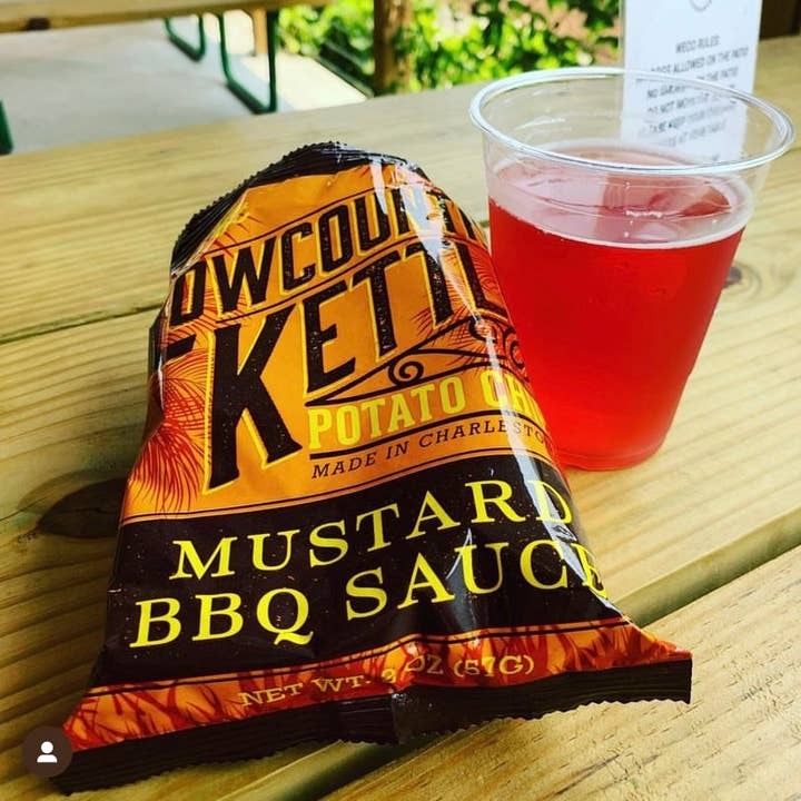 Lowcountry Kettle - Wholesale Crisps - Mustard Bbq Potato Chips - 24 bags2