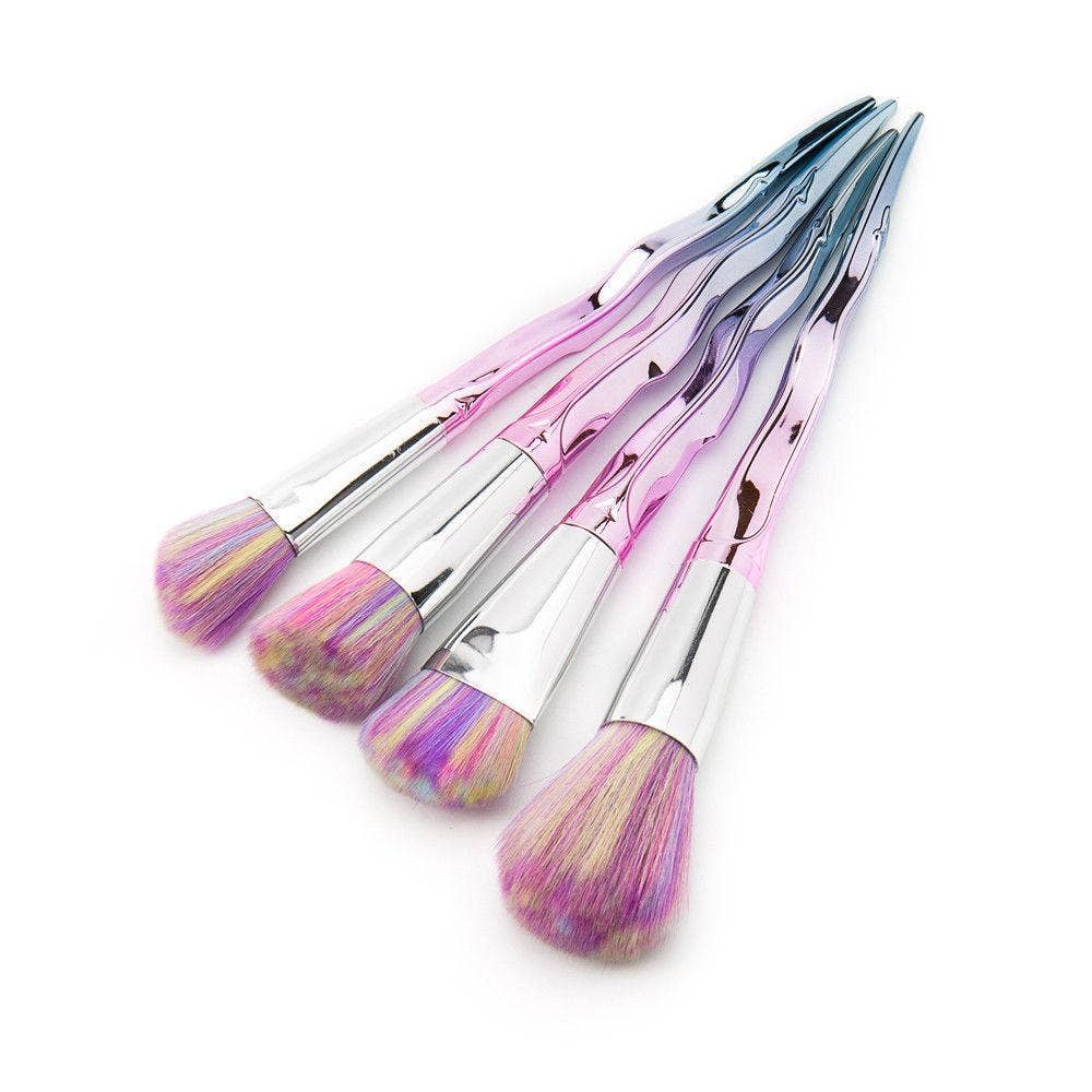 My Wholesale Warehouse - Wholesale Makeup Brush Set - 7PCS Twist Pink Diamond Makeup Brush Set