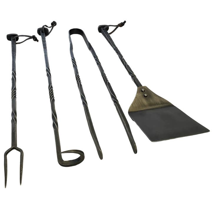Hand Forged Iron BBQ Set for wholesale by Kalisee