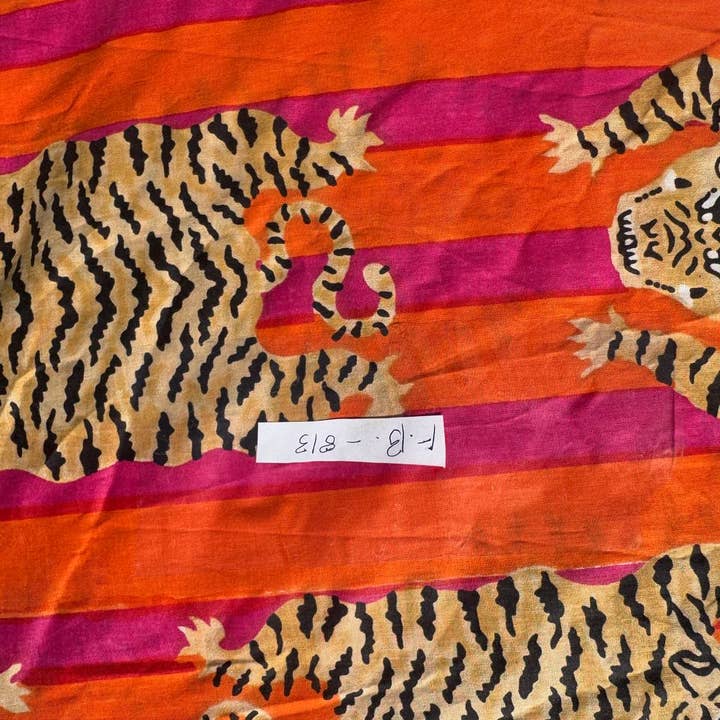 bhavnas boutique - Wholesale Fabric Paint - Tiger Print Dressmaking Fabric Cotton Fabric Women Clothing2