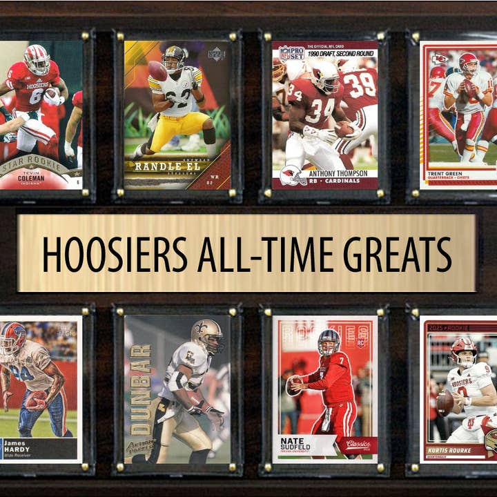 Indiana Hoosiers Legends Plaque with 8 Cards for wholesale by C And I Collectables