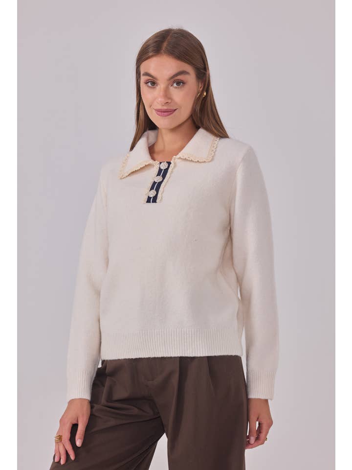 Cherry Paris - Wholesale Knit Sweater - Women's - Pull Lizzie - IY257365