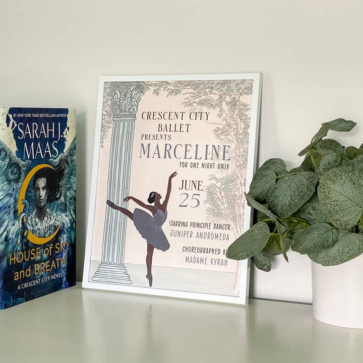 Impression d'art de ballet en croissant pour la vente par The Literary Loft