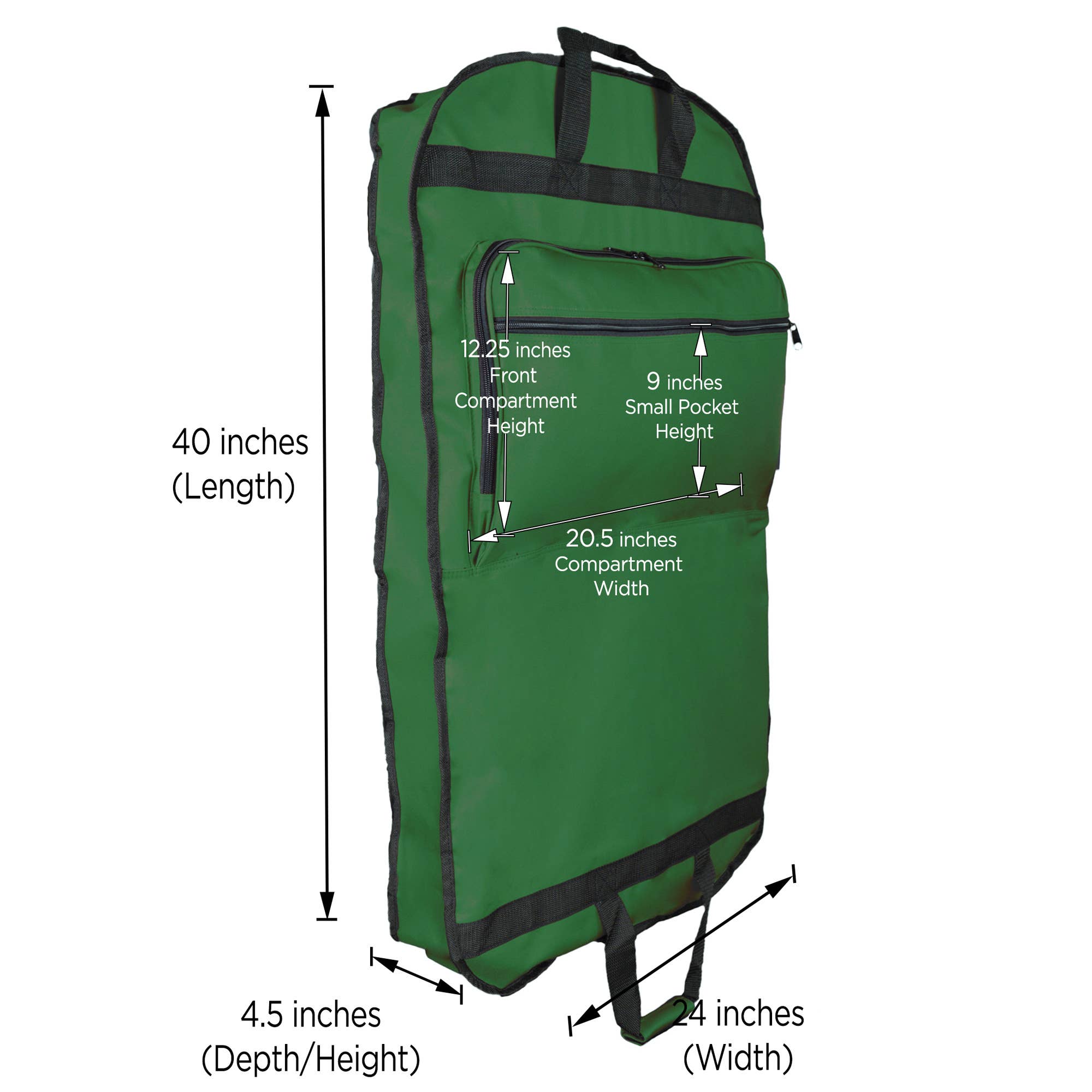 Dalix – Engroshandel Dragtpose – DALIX 39" Garment Taske Cover til jakkesæt og kjoler med lommer8