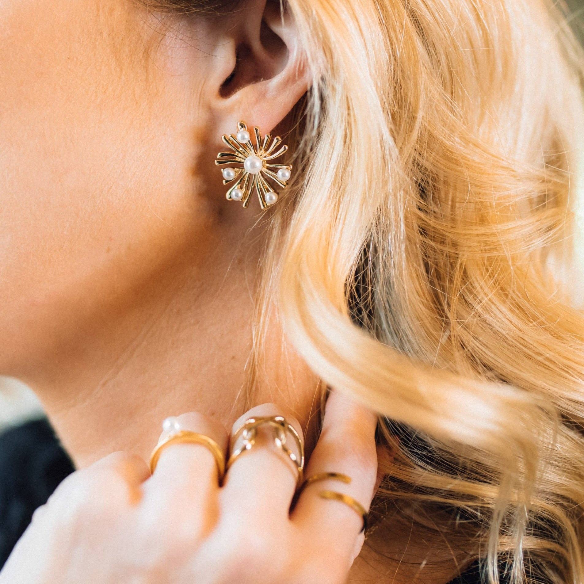 Steward & James - Vente Boucles d'oreilles pendantes - Boucles d'oreilles Jordan Starburst1