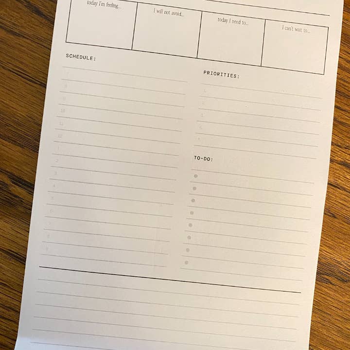 Nine to Kind - Wholesale Notepad - Nine to Kind Daily Planning Notepad4