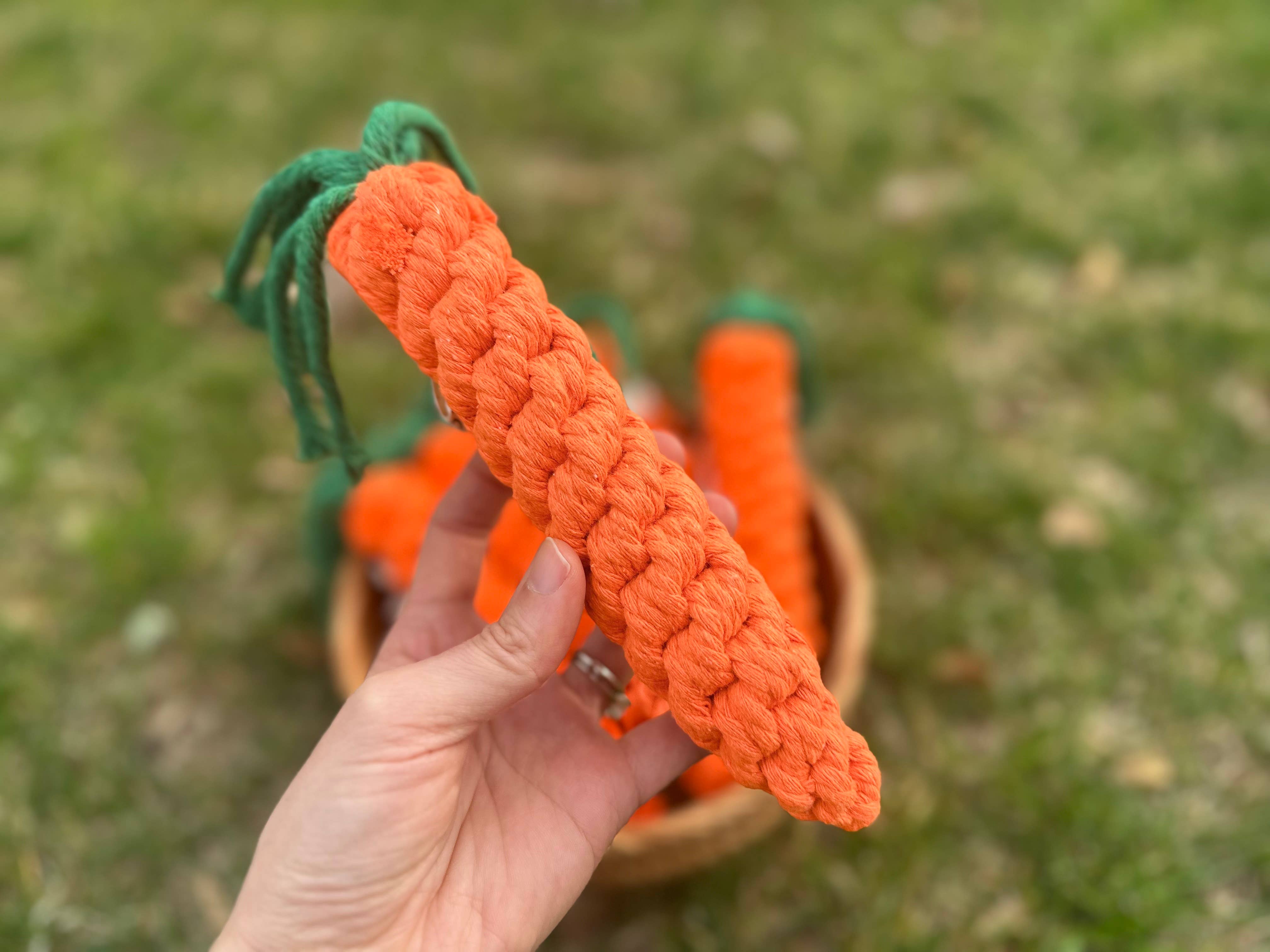 Monli Handcrafted Pet Toys - Vente Jouet en corde – chien - Jouet corde carotte grande taille | Durable1