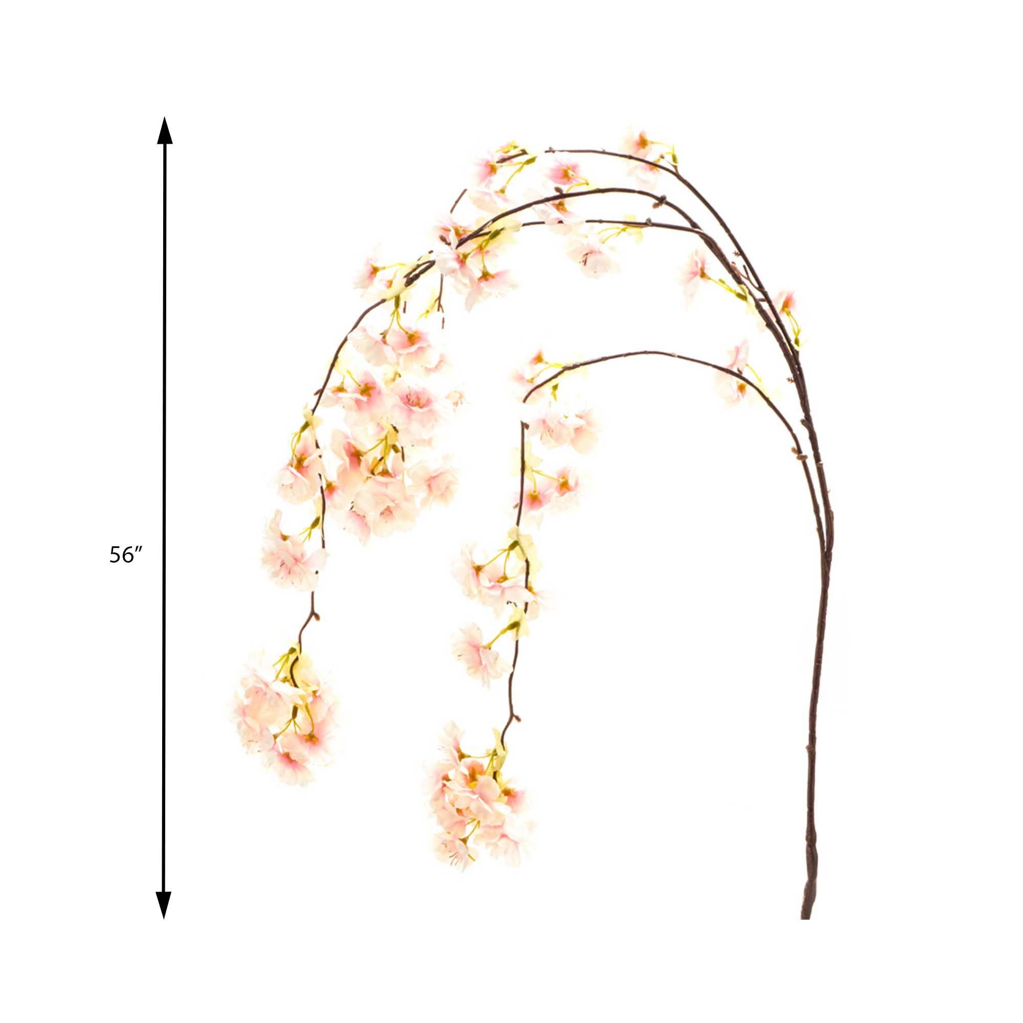 Pink Artificial Cherry Blossom Branch - Artificial Flowers for wholesale on Faire2