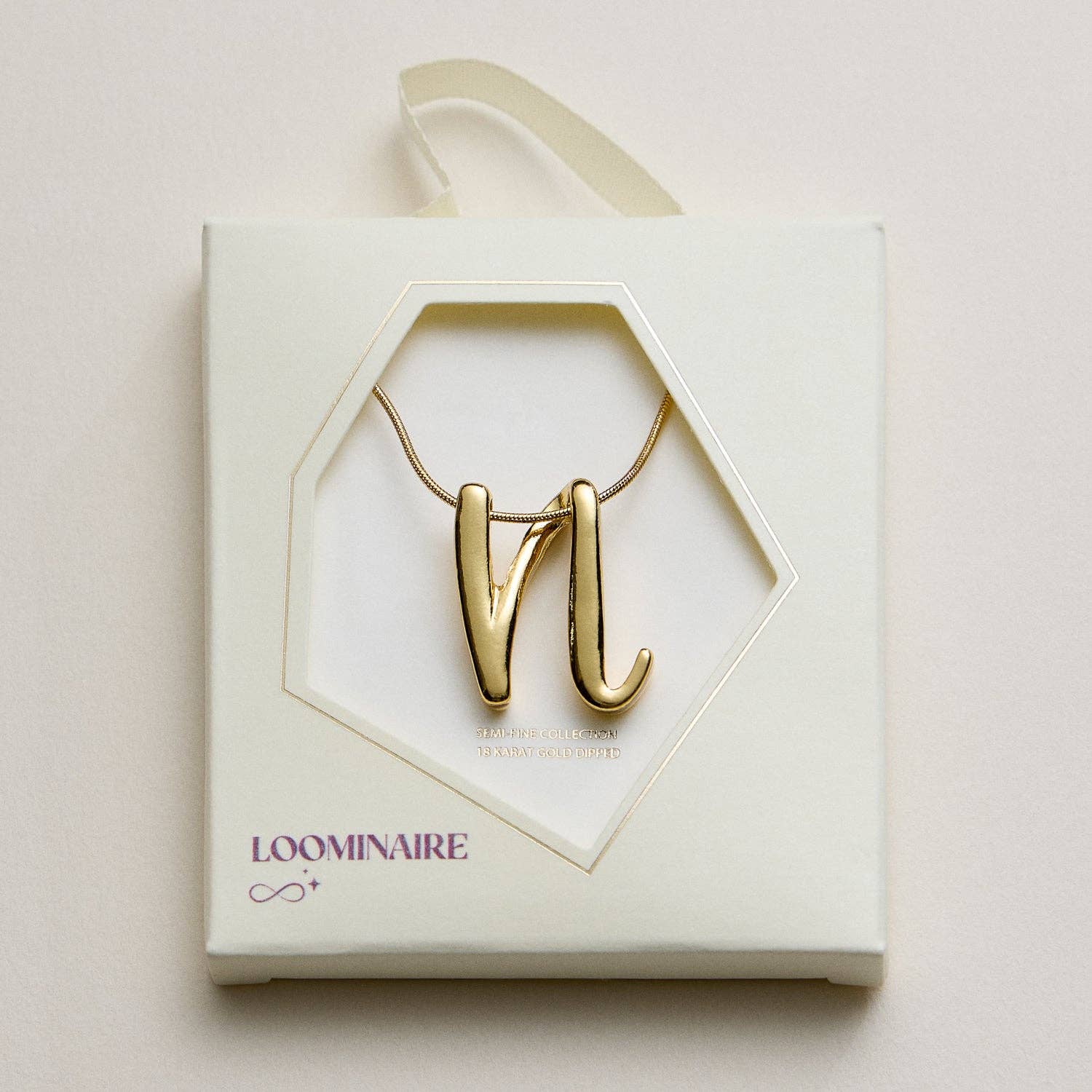 Frem - Wholesale Pendant/Charm Necklace - A Set of 16 Letters Gold Dipped Necklace – Gold & Silver Alphabet Charm Jewelry35