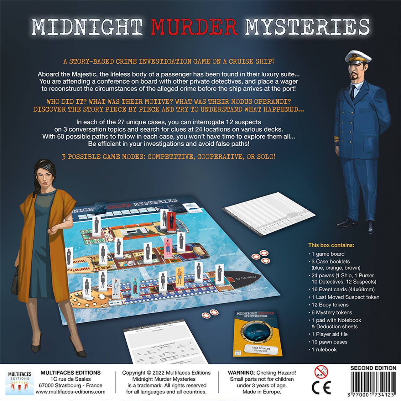 Bridge Distribution - Vente Jeux de société - Midnight Murder Mysteries - Enquêtes criminelles à bord du Majestic1