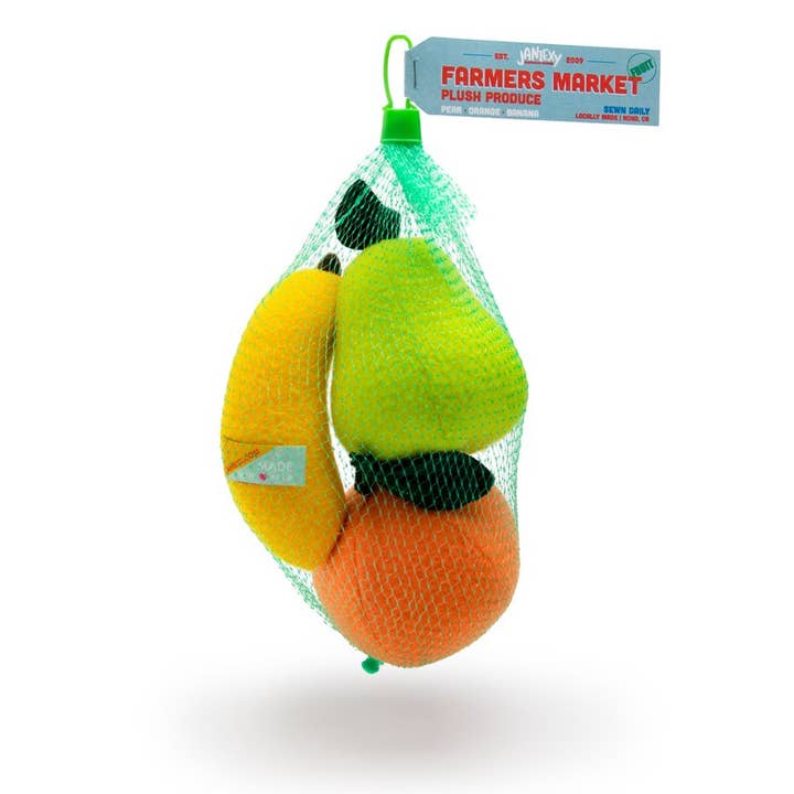 Farmer's Market Plush Fruit Bundle for wholesale by Janie XY