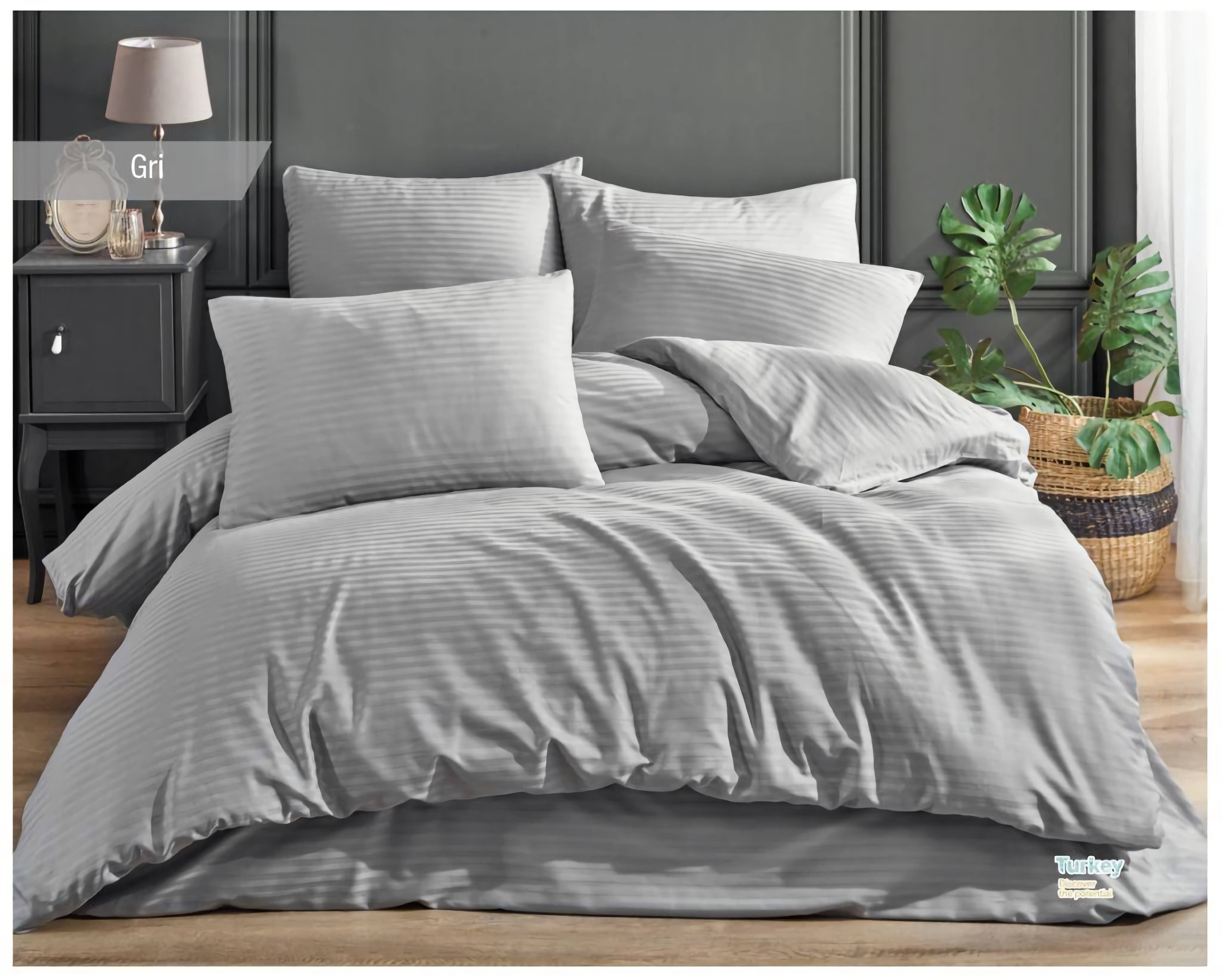 VAKUR HOME - Wholesale Bedding Set - Cotton Bedding | Satin Duvet Cover | 6-piece with Box6