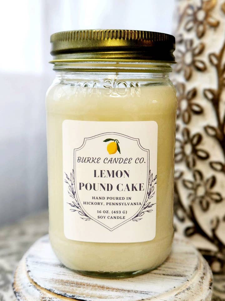 Lemon Pound Cake for wholesale by Burke Candle Co.