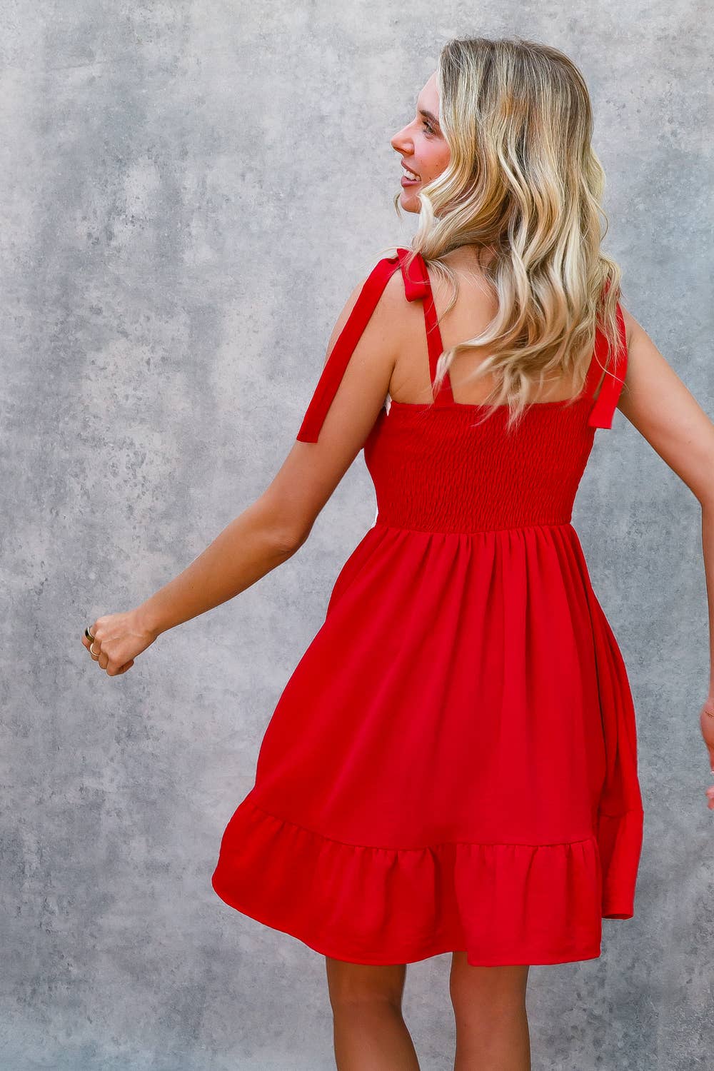 Kori America - Wholesale Dress - Women's - RICRAC STRAP SHOULDER SMOCKED BABYDOLL DRESS8