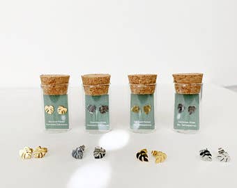 Dainty Little Tiny Things - Wholesale Stud/Post Earrings - Rhaphidophora Tetrasperma | Hypoallergenic Earrings2