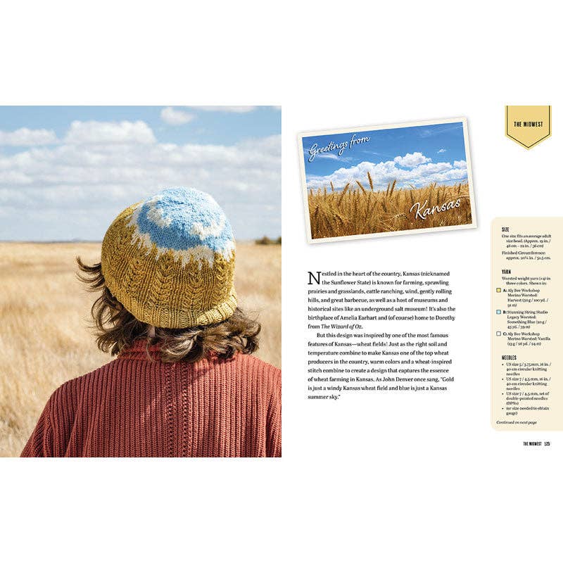 Insight Editions - #1 Pop Culture Publisher - Wholesale Crafts, Hobbies & DIY Book - Knitting the U.S.A. - 50 Beanies From 50 States (NEW!)3