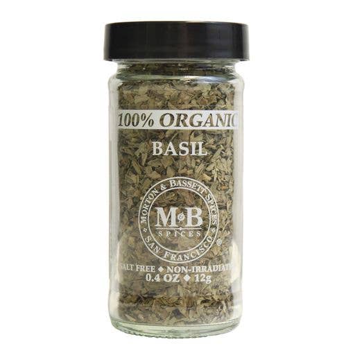 M&B Organic Basil 0.4 oz for wholesale by Morton & Bassett