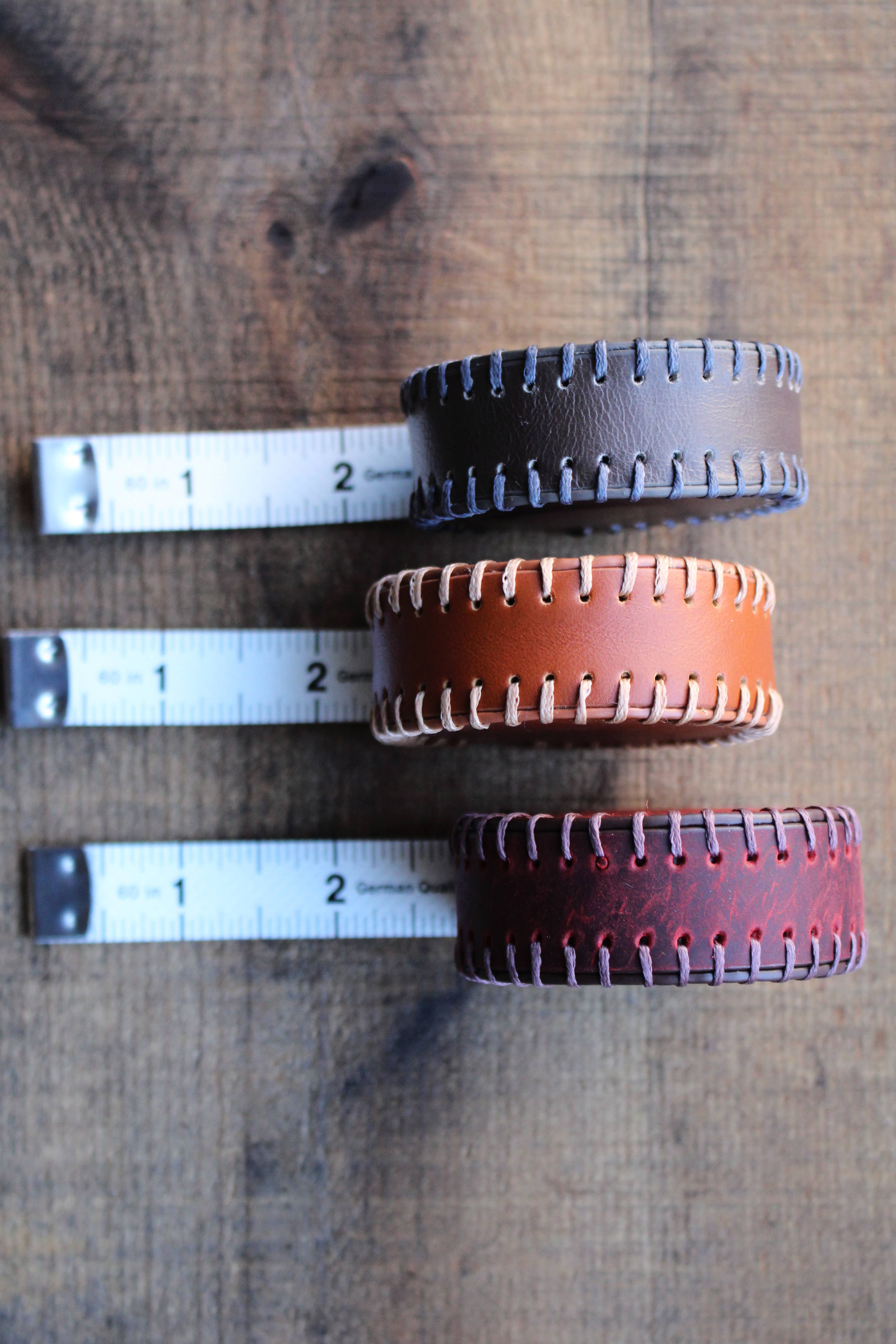 NNK Press - Wholesale Measuring Tape - Hand-Stitched Leather Tape Measures (Set of 4)4