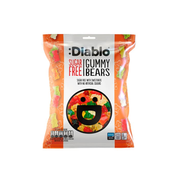 Diablo Sugar Free - Wholesale Gummy - :Diablo Gummy Bears Sweets 75g