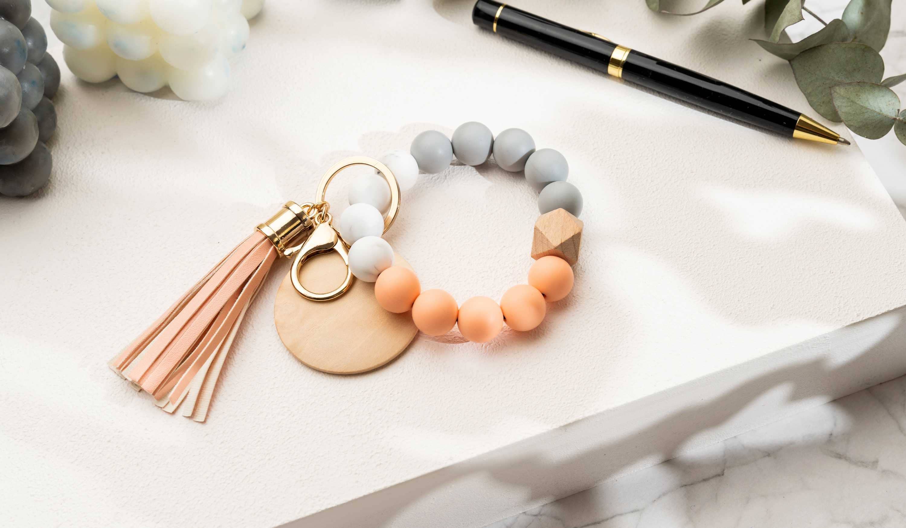 American Leather Goods - Wholesale Keychain Bracelet - Keychain With Wristlet Bangle Bracelet, Keyring Bangle11