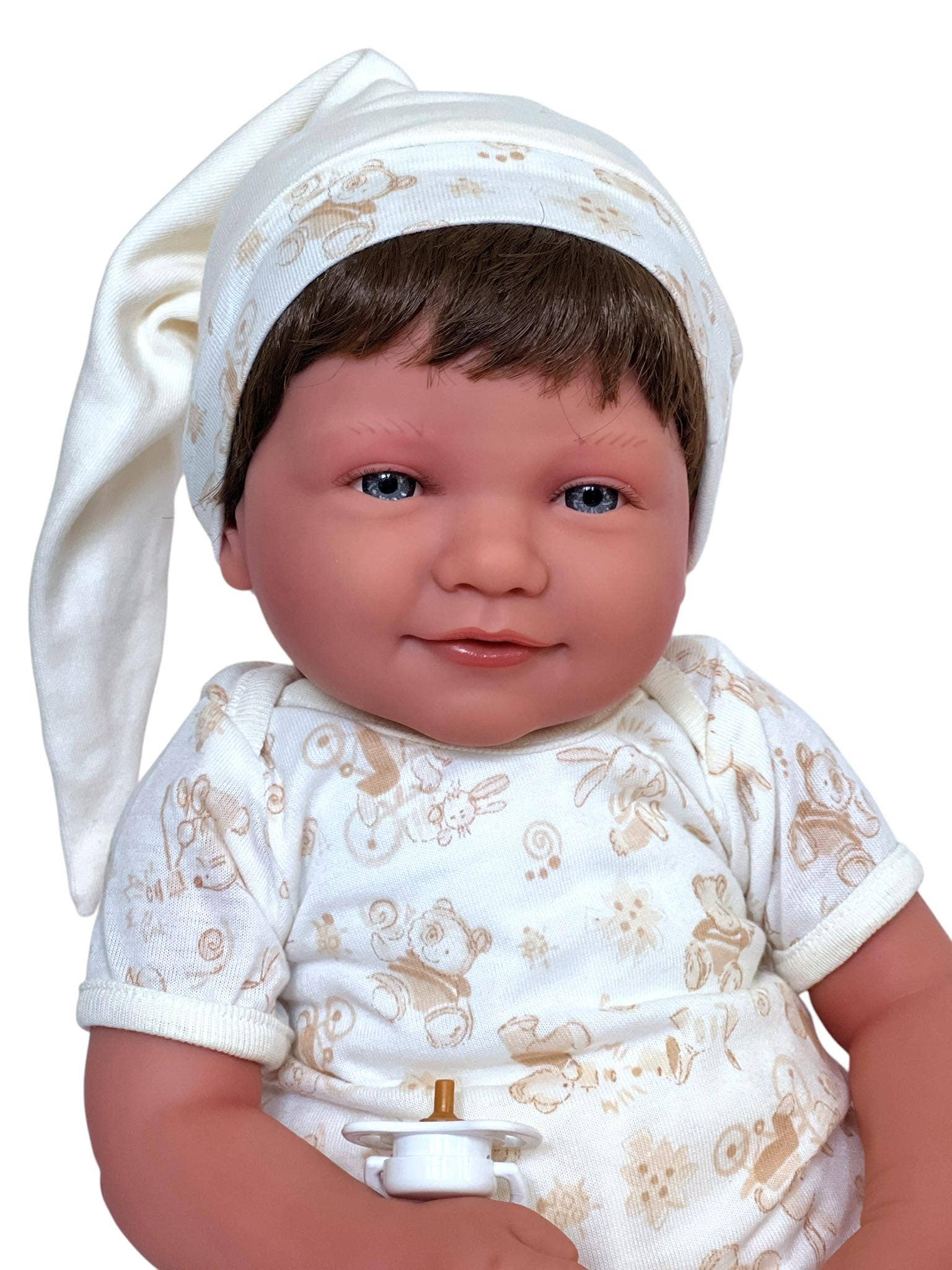 Kennedy and Friends/ Ann Lauren Dolls/ MBD - Wholesale Doll - Kids - Aiden – 20-Inch Little Boy Doll with Brown Hair & Blue Eyes-2