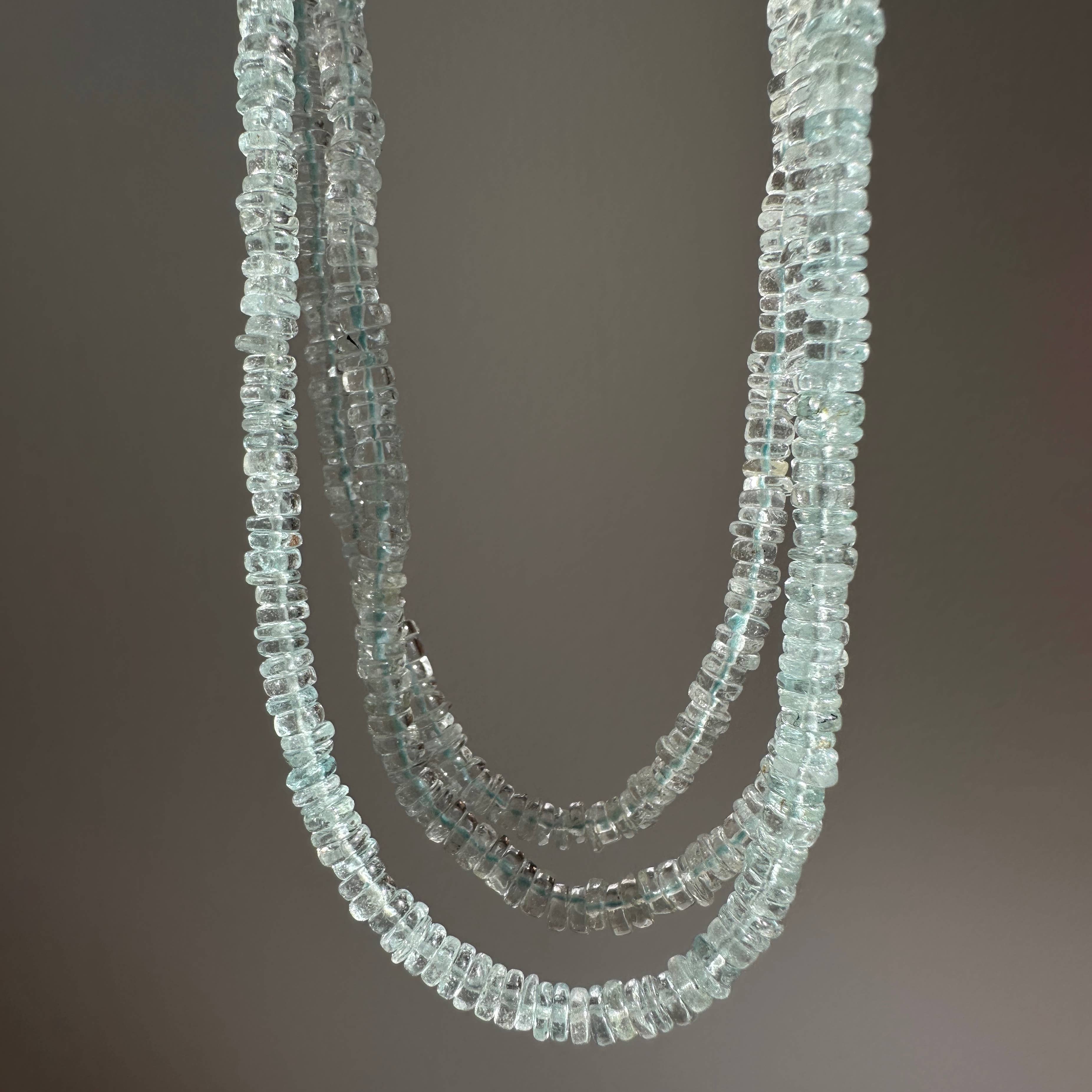 Topaz Necklace | Sky Blue | Summer Gemstone Clasp Necklace for wholesale on Faire1