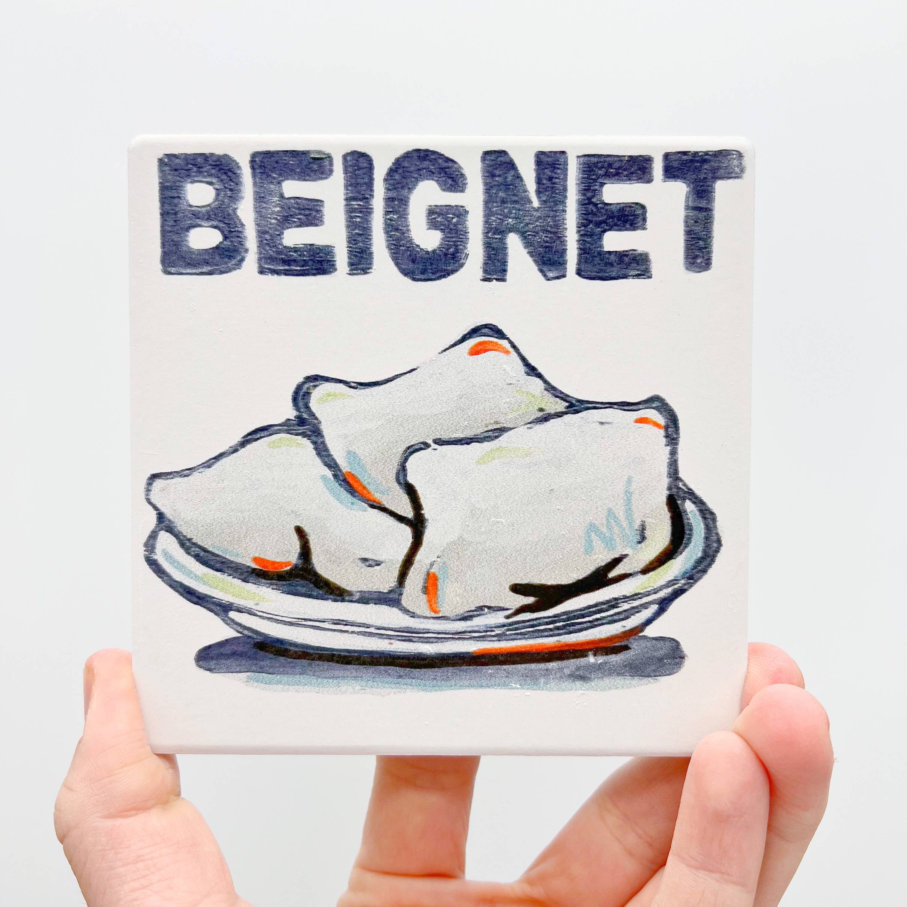 Home Malone - Wholesale Coasters - Beignet Coaster New Orleans Donut functional indoor decor0