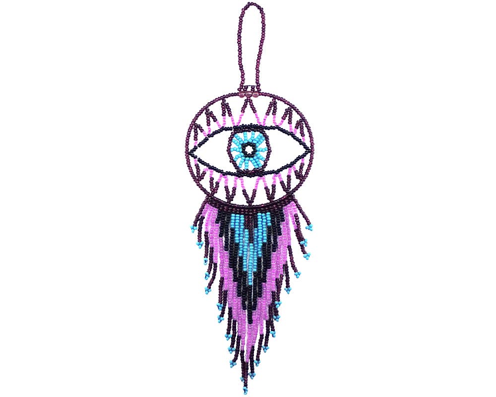 Pichincha - Wholesale Dream Catcher - Round Beaded Evil Eye Dream Catcher Hanging Ornament5