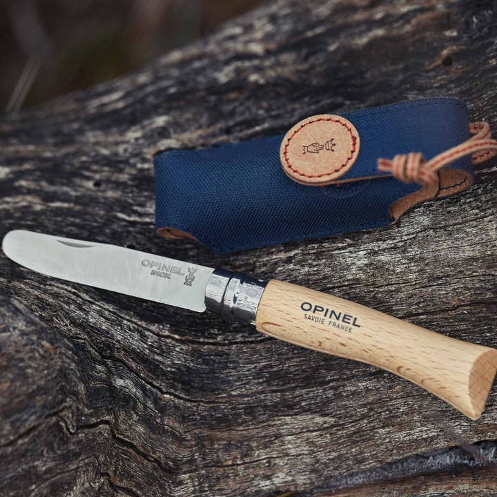 Opinel - Wholesale Pocket Knife/Holder - My First Opinel Knife & Recycled Sheath Set