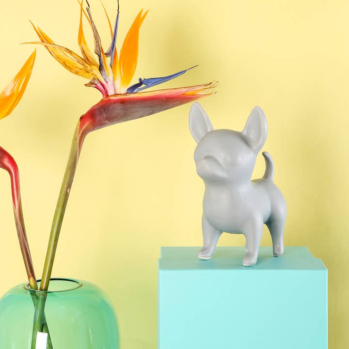 NAYOTHECORGI – Großhandel Dekofigur – Stehende Chihuahua-Keramikstatue1