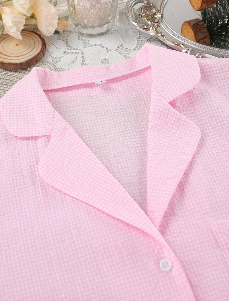 AZSHOP Trading LLC - Vente Haut et bas de pyjama – femme - Ensemble de pyjama long bordé de plumes2