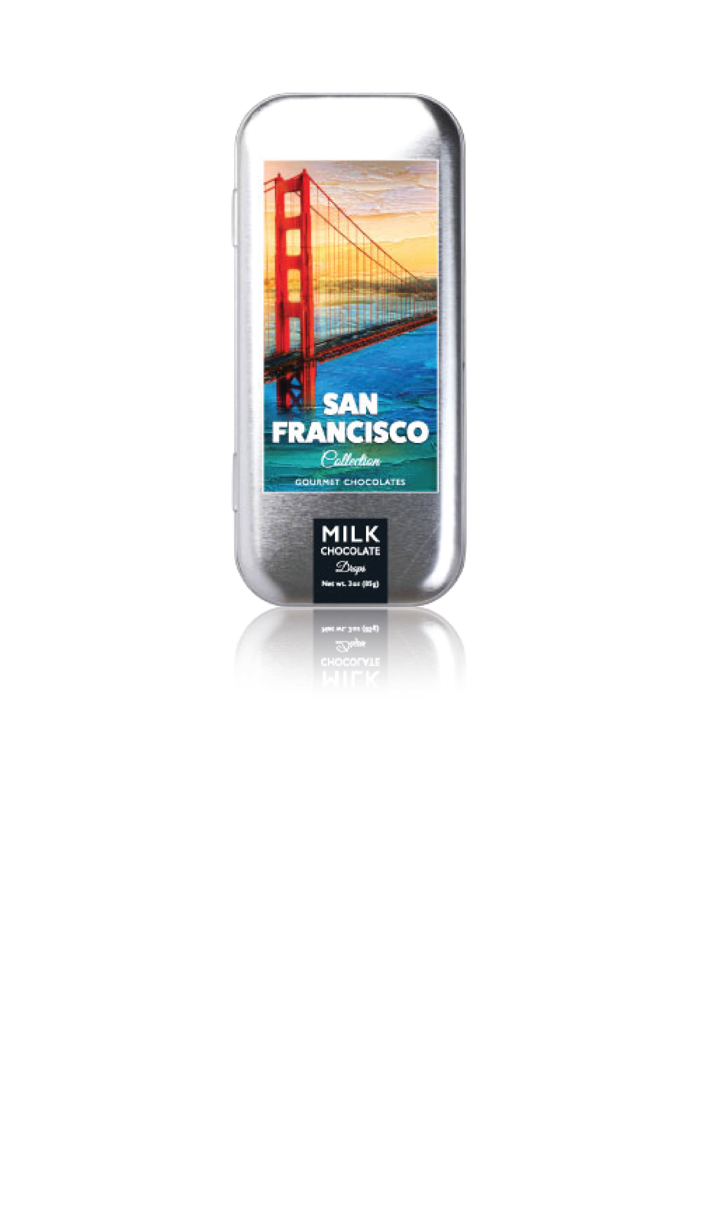 The San Francisco Chocolate Factory - Wholesale Chocolate Bar - SF Collection - Golden Gate Bridge - Milk Chocolate