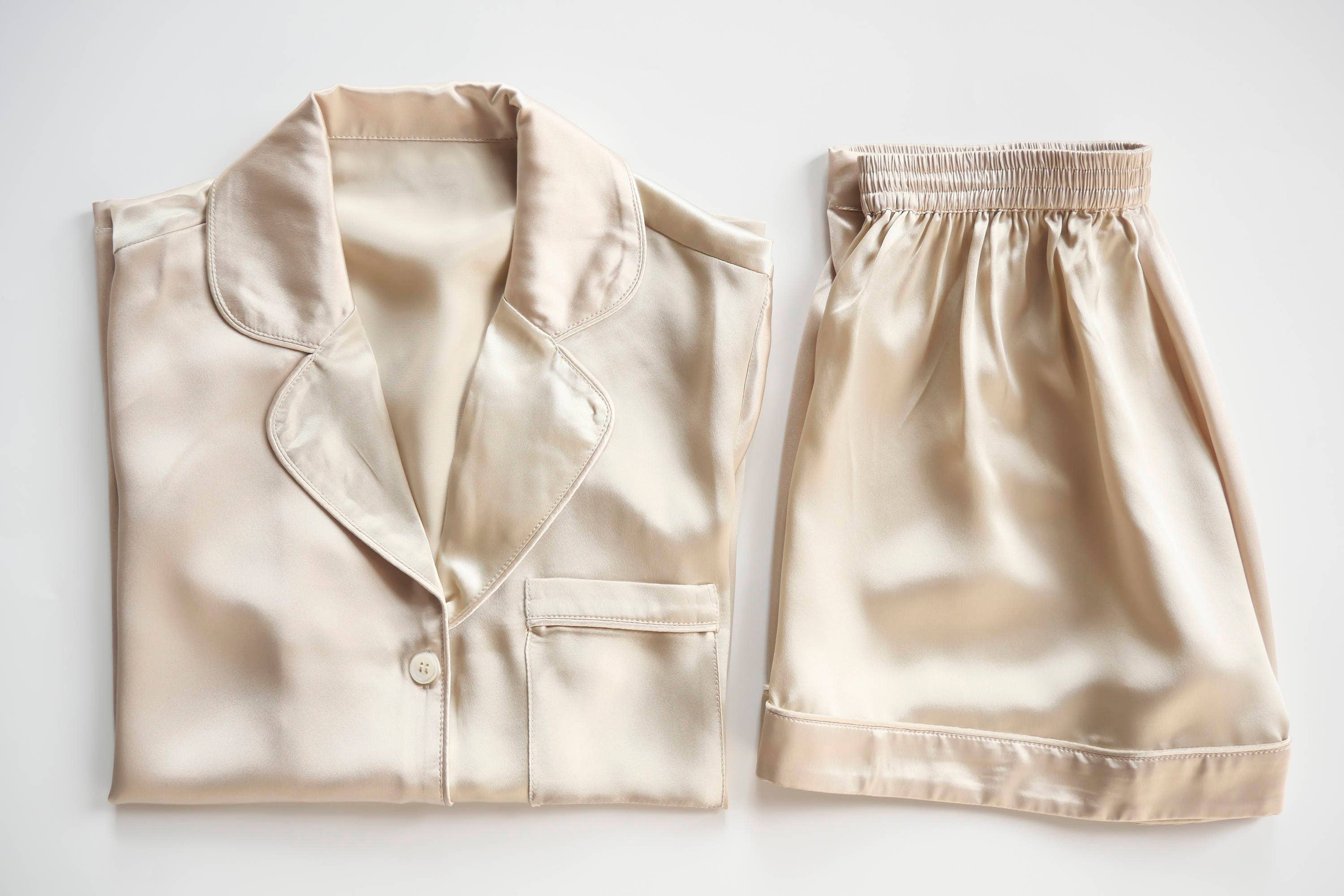 Adore By Michelle Mura Sleepwear & Bridal - Wholesale Sleepwear Set - Women's - Heavenly Short Sleeve Pajama Sleepwear Champagne Bridal 3