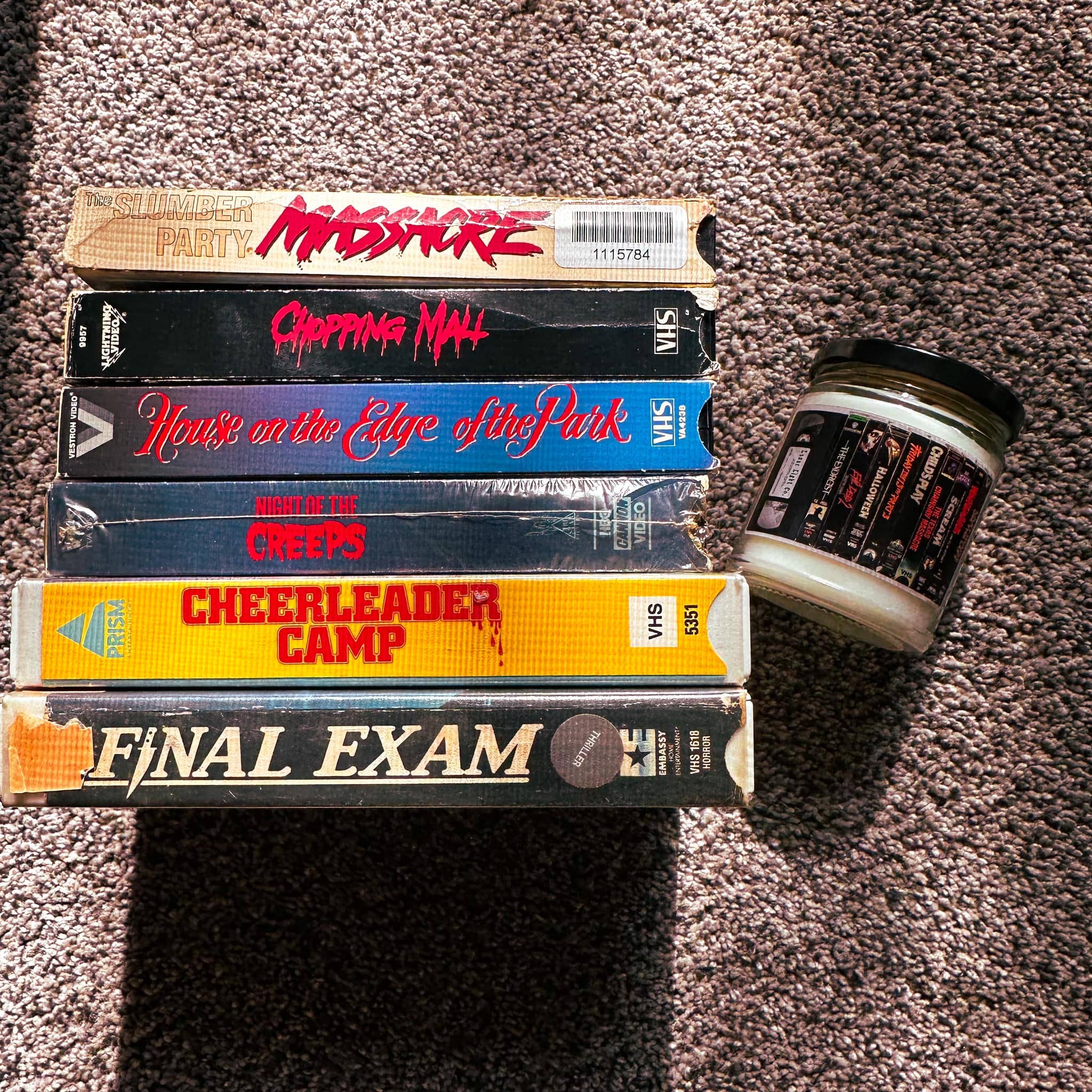 Lunar Light Co. - Wholesale Jar/Filled Candle - VHS Candle  Scented Candle Horror Movies Tapes Retro Vintage1