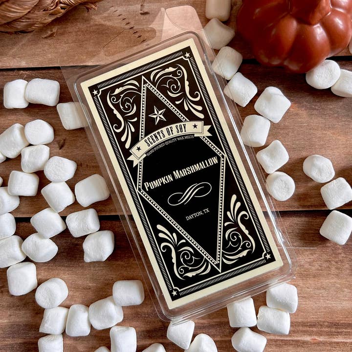 Pumpkin Marshmallow Rustic Wax Melt for wholesale by Scents Of Soy Candle Company