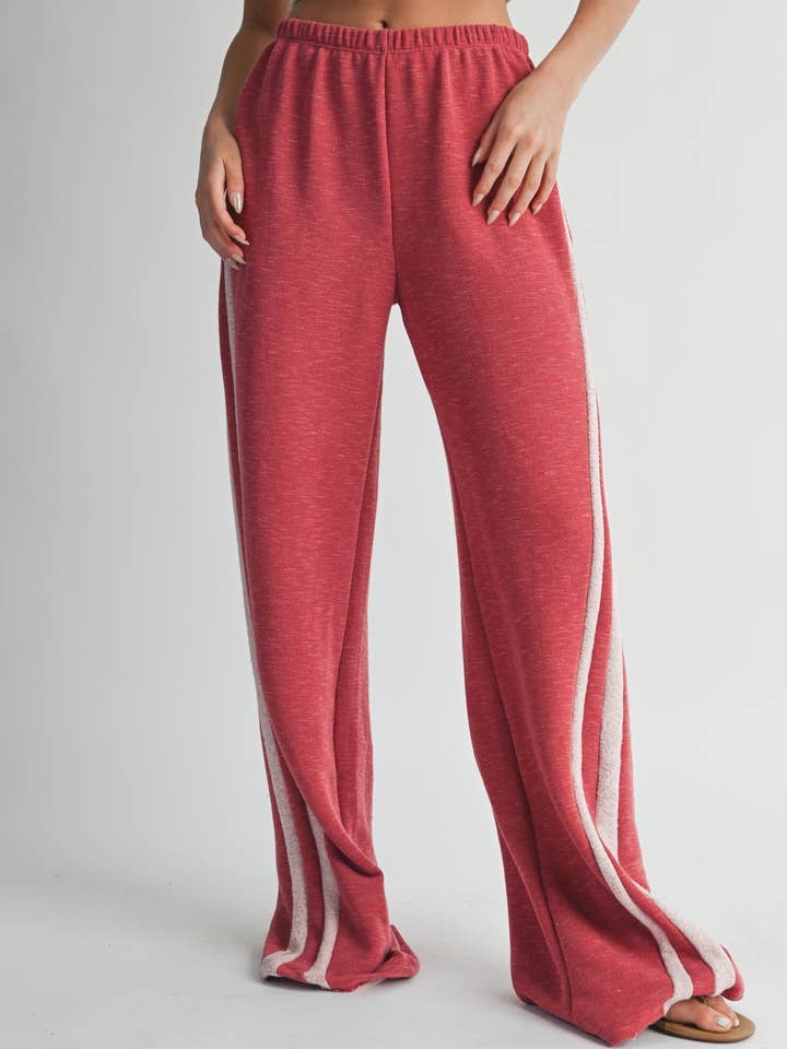 LINE SIDE WIDE LEG PANTS for wholesale by 5besties inc