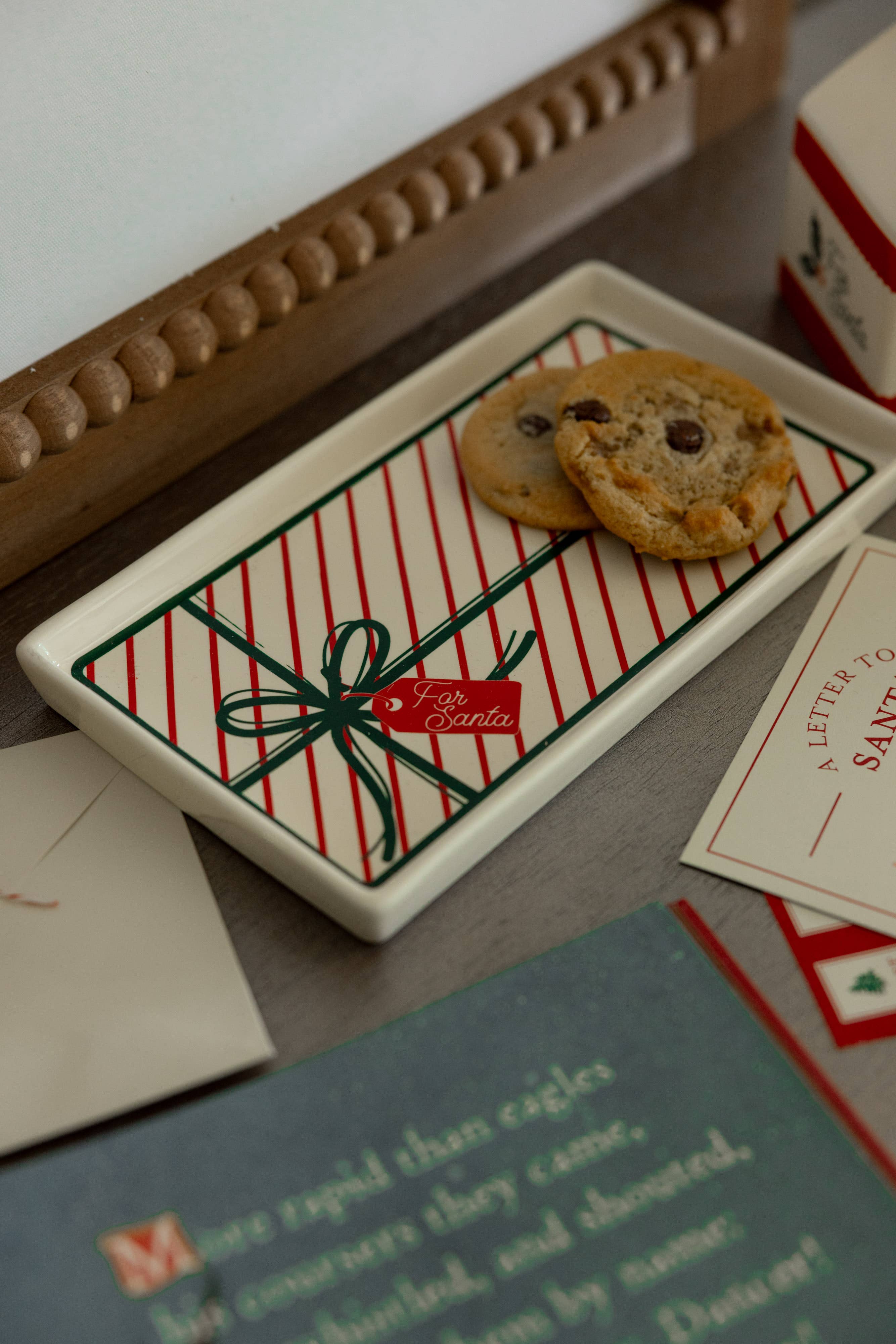 Steel Mill and Co. - Wholesale Serving Tray - Milk and Cookies Set, Bow3