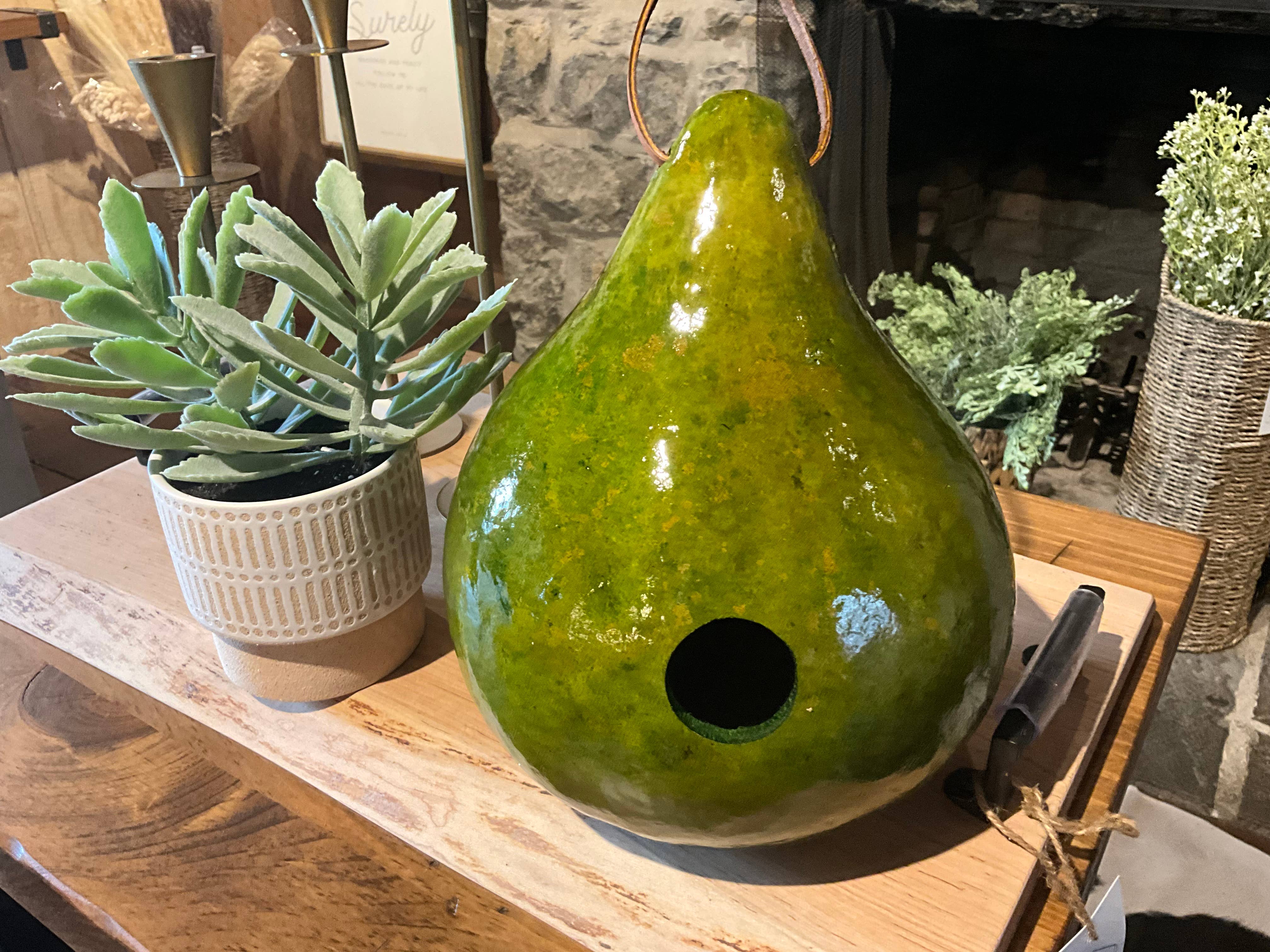 YellowSeventeen – wholesale Bird house – Gourd Birdhouse Stained 7 Colors Case of 1012