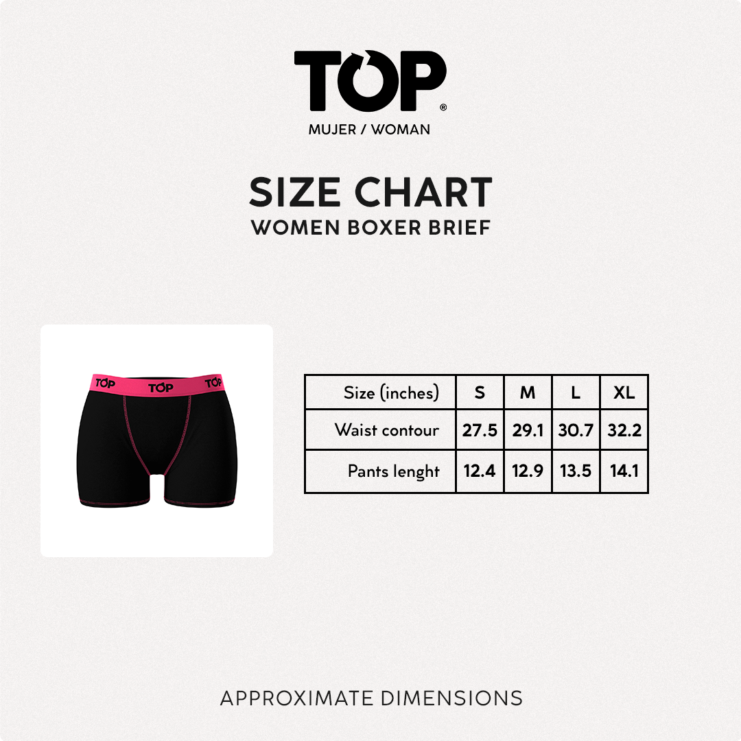 TOP - Wholesale Underwear - Women's - Women Boxer Brief Modal - Pack of 3 Colors4