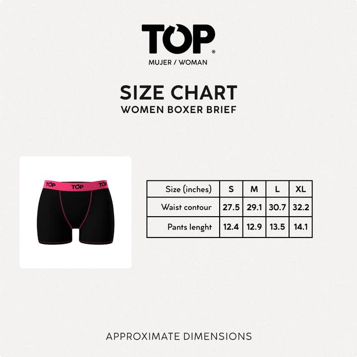 TOP - Wholesale Underwear - Women's - Women Boxer Brief Modal - Pack of 3 Colors4