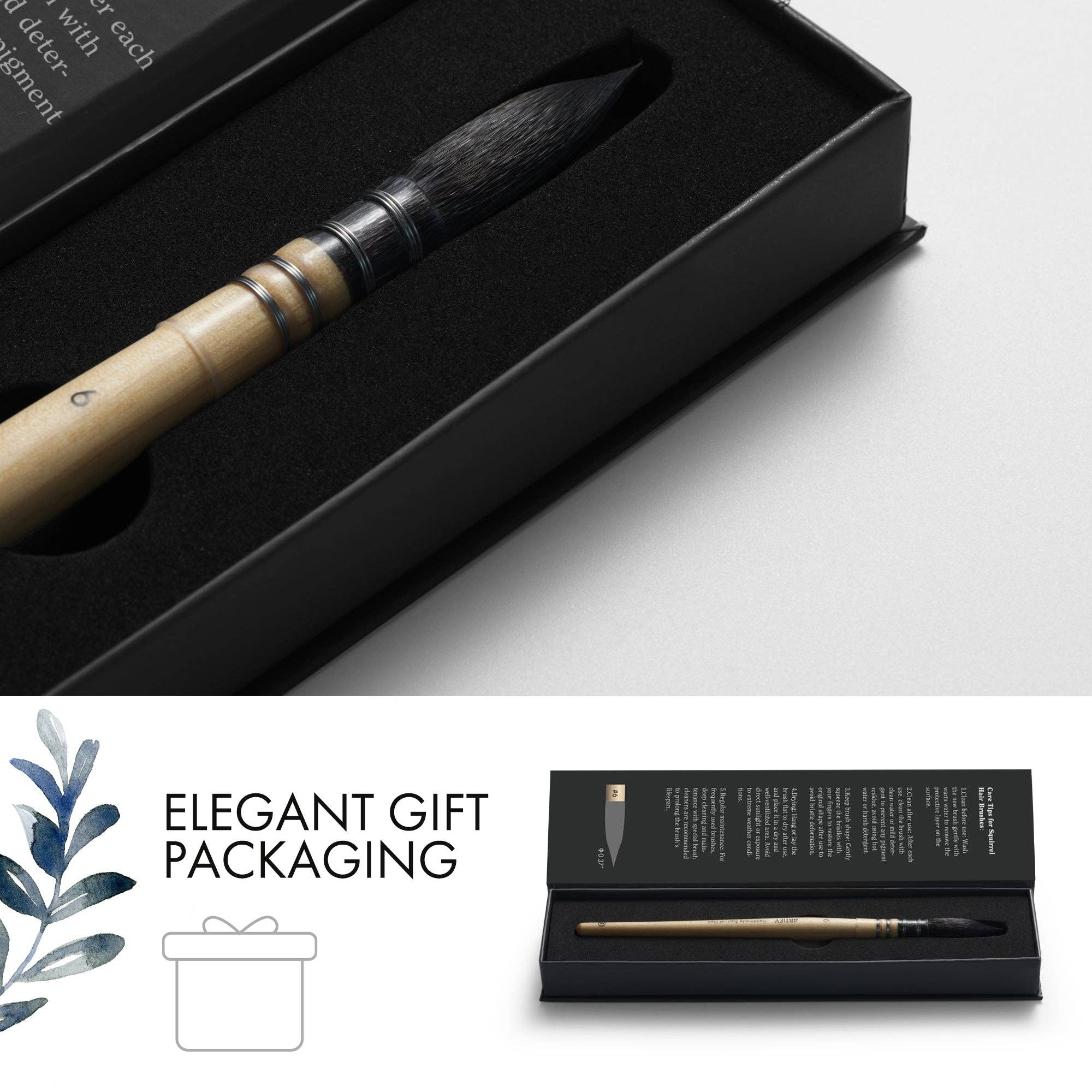 Artify - Wholesale Paint/Wax Brush - ARTIFY Professional Squirrel Hair Watercolor Brushes15