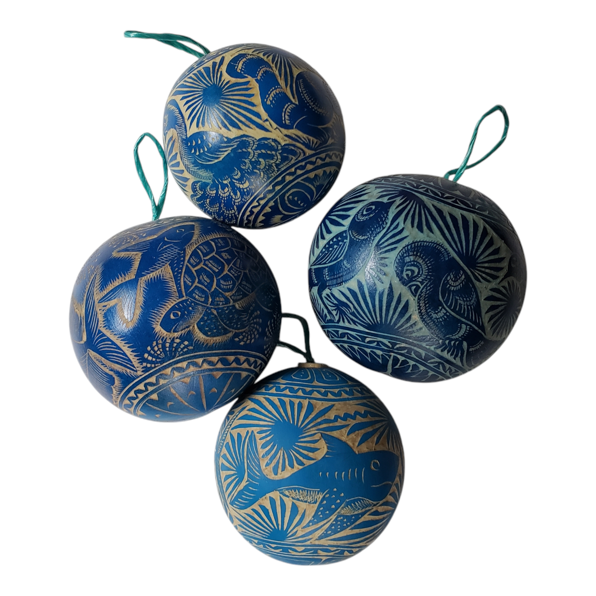 The Little Pueblo – Großhandel Verzierung – Jicara-Kürbis-Ornament aus Oaxaca, Mexiko0