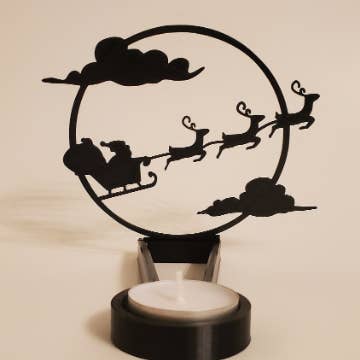 KeaLite - Wholesale Wall Sign - KeaLite Christmas Night Shadow Caster and KeaLite Stand2