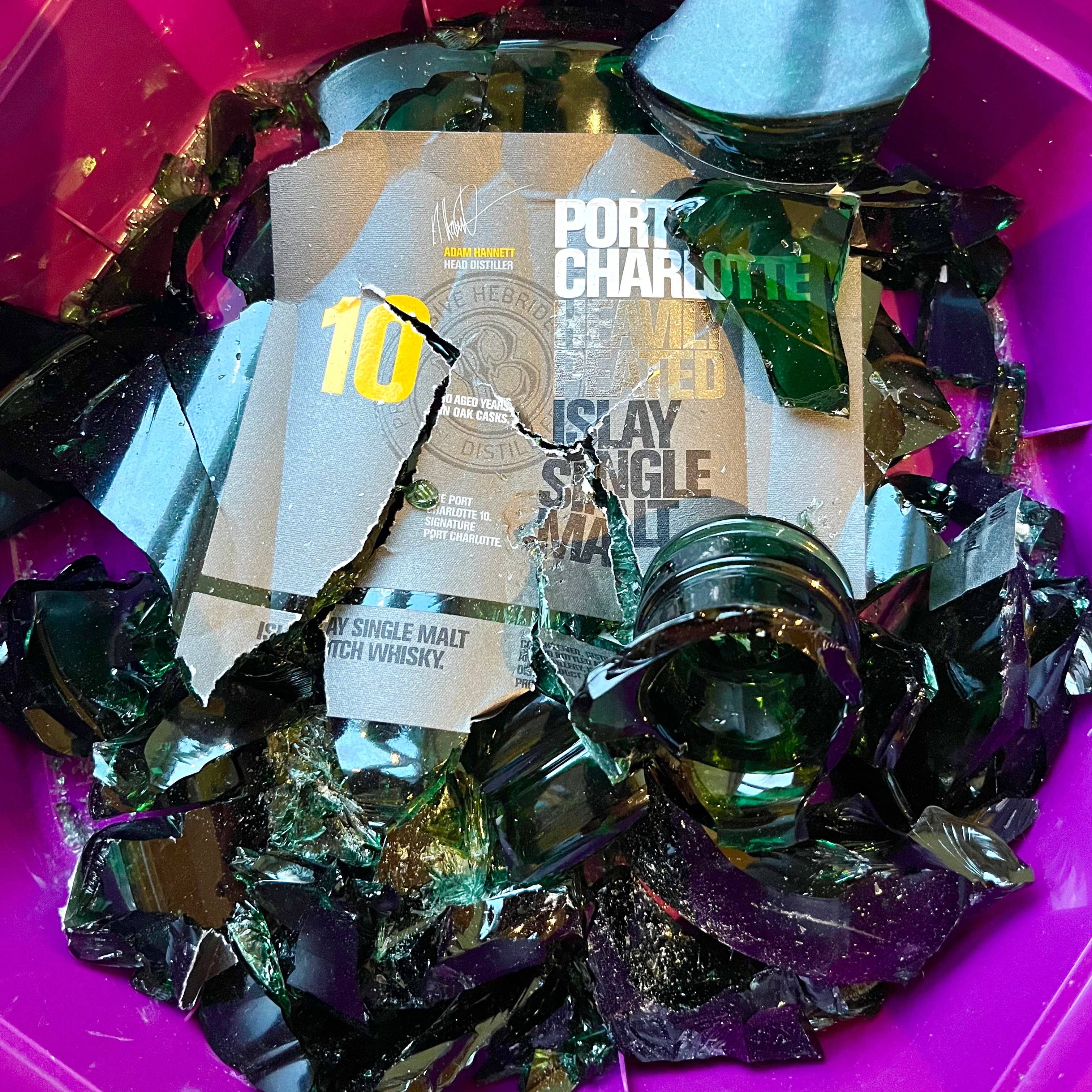 Helen Chalmers - Wholesale Stud/Post Earrings - Green and Gold Whisky Studs, Recycled Bottle Glass and Surgical Steel2