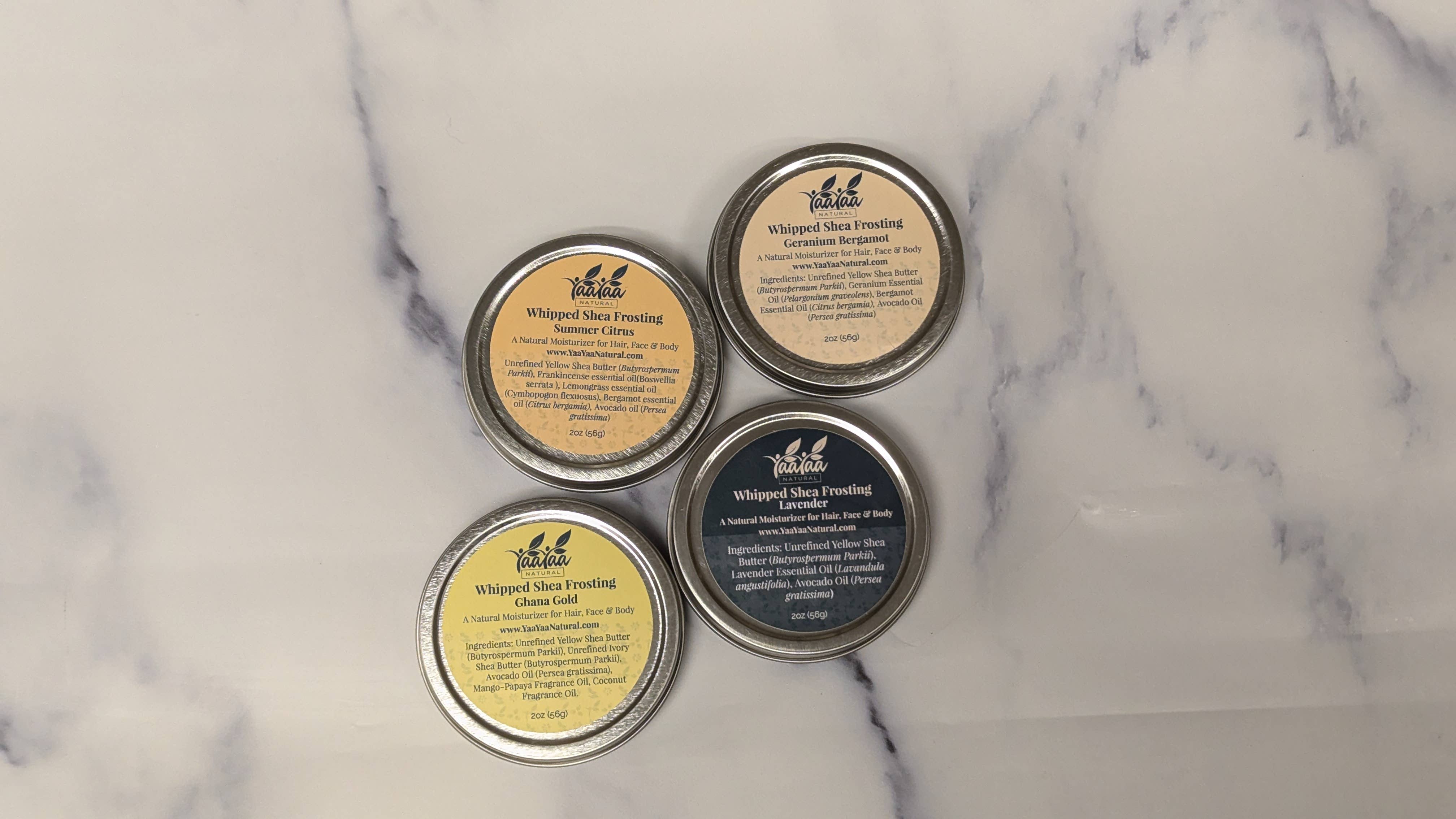 YaaYaa Natural - Wholesale Body Balm/Butter - Whipped Body Butter Individual Tin3