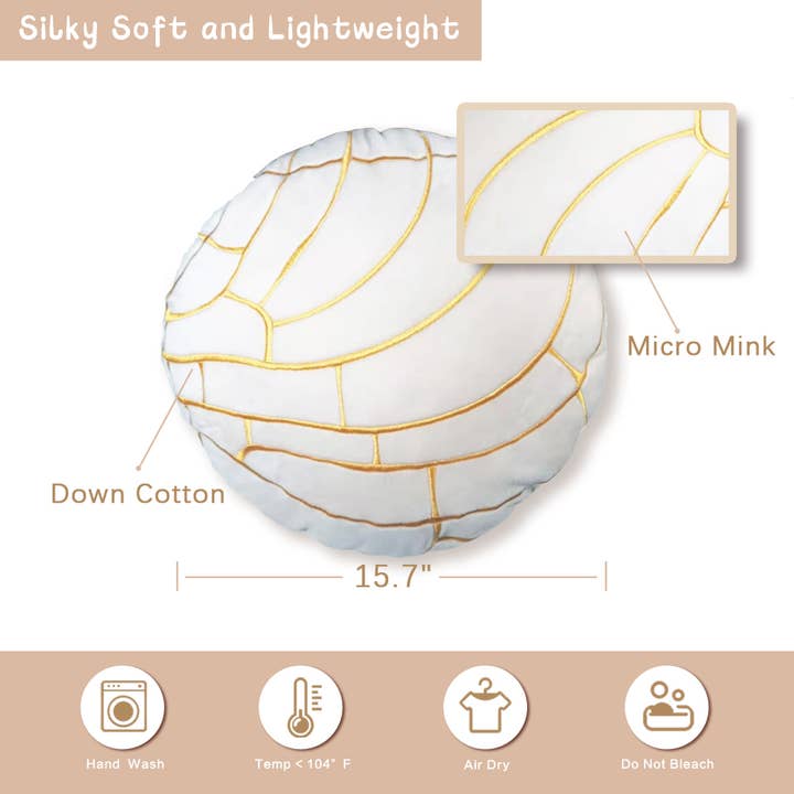 Abound Lifestyle - Wholesale Throw/Decorative Pillow - Concha Bread Decorative Throw Pillow7