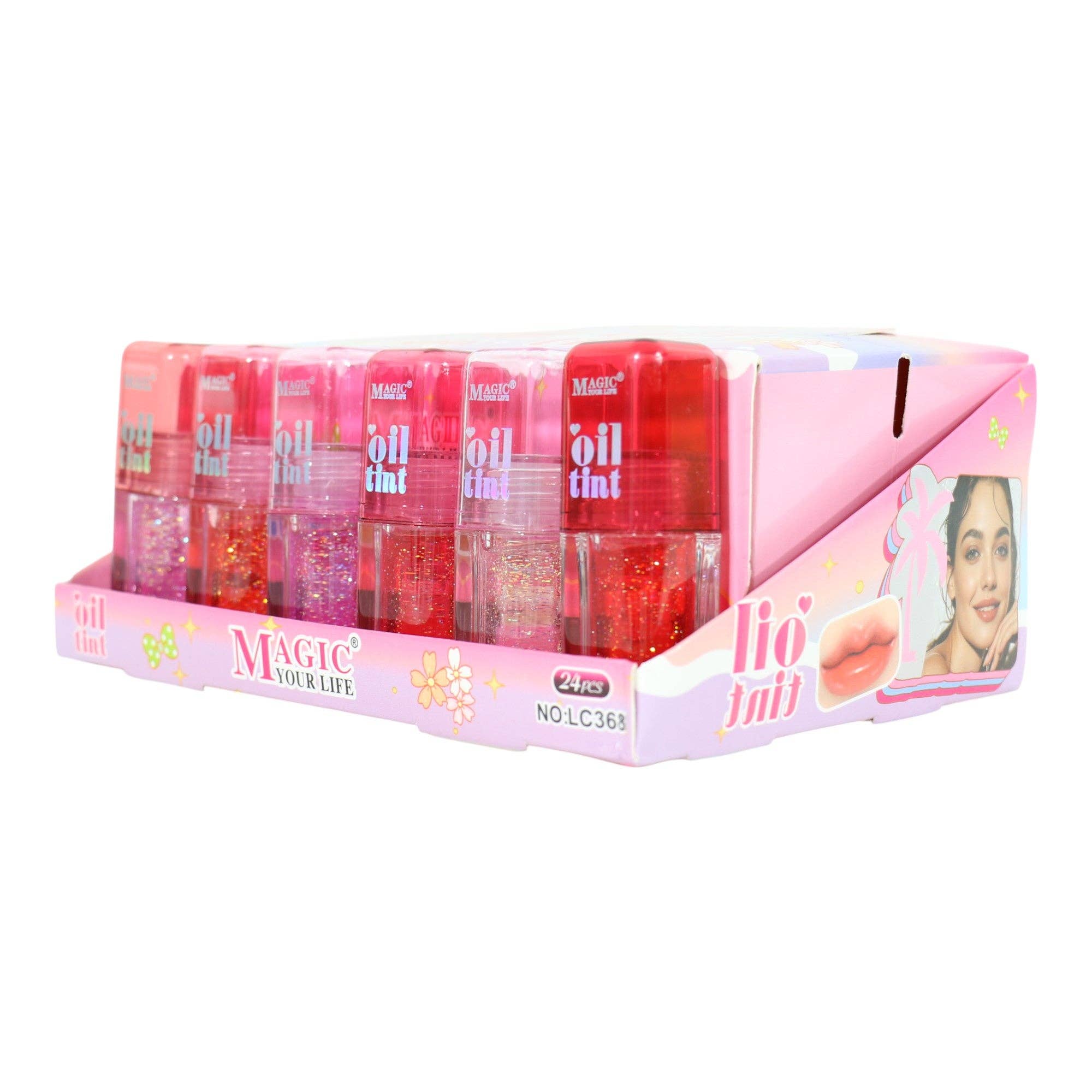 ASSORTED Magic you life Oil Tint Lip Gloss LC368. (24PC) for wholesale on Faire23